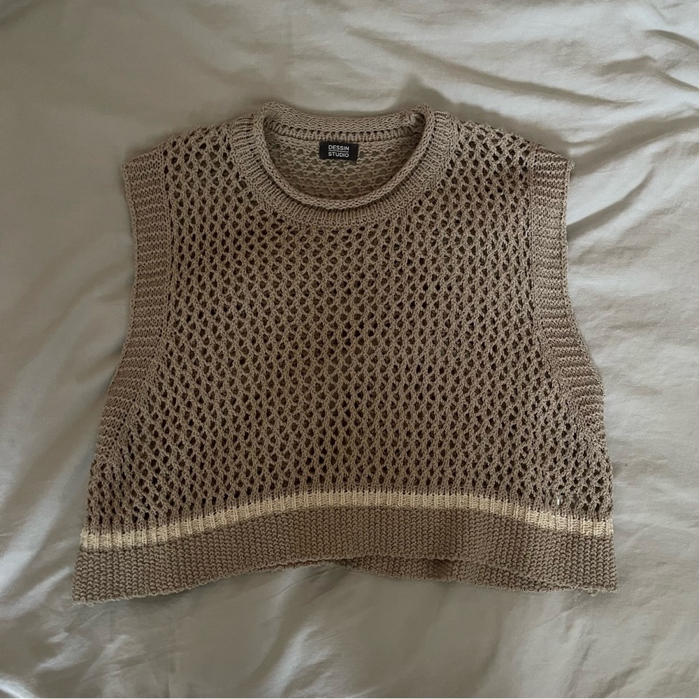 knitted vest tank top